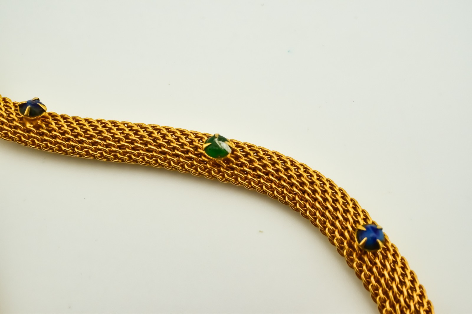 Original by Robert Jeweled Fox Head & Tail Belt Necklace