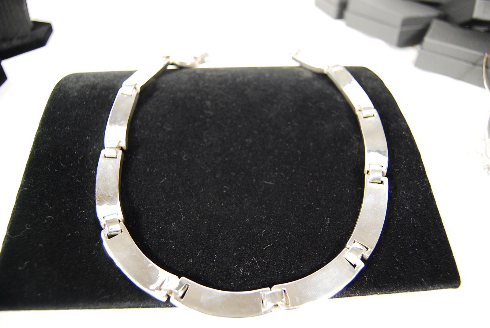 TAXCO Vintage 925 Sterling Silver 16.5″ Multi-Stone Inlay Necklace 114.85g TW