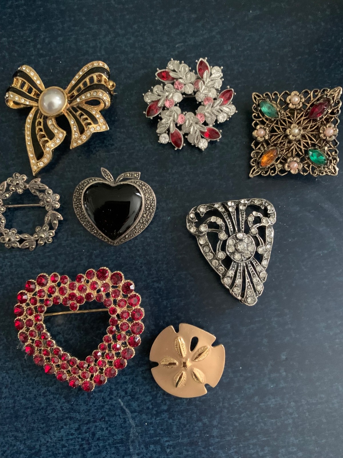 Lot 10 Assorted Pins Monet Avon