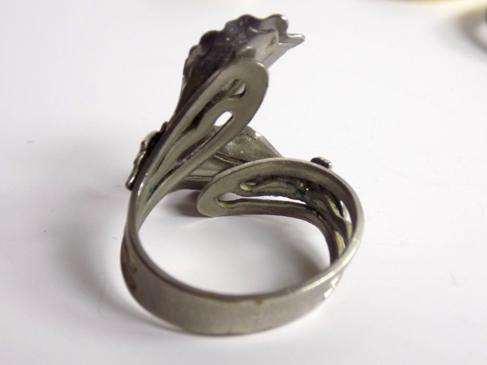 Vintage Costume Rings Lot Rhinestones Avon Monet Silverplated CZ Bands Floral