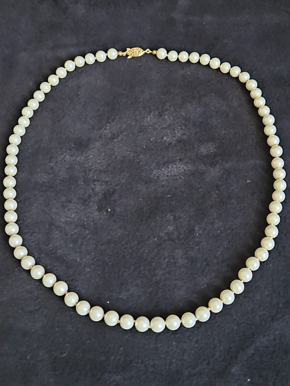 Vintage Faux Pearl Necklaces Lot-5 Pcs, 1950s-1980s, Various Lengths