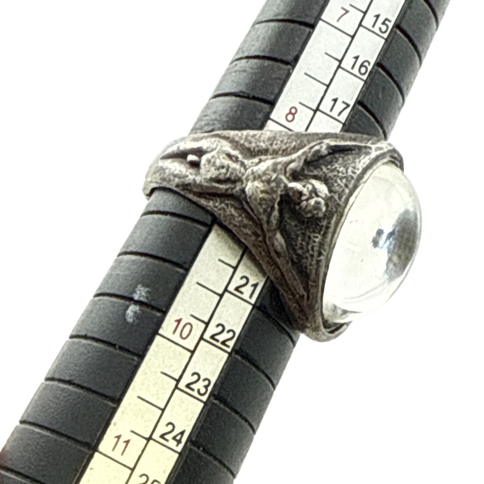 Brutalist Art Jewelry Ring | Figural Male & Female Forms | WLP Signed Studio Sil