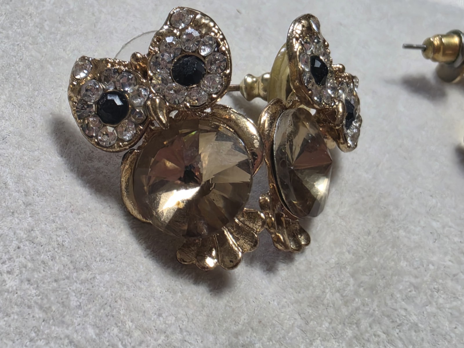Vintage Pierced Earrings, Lot of 6 Pairs Silver/Gold/Enamel/Crystal 1 Pair Avon