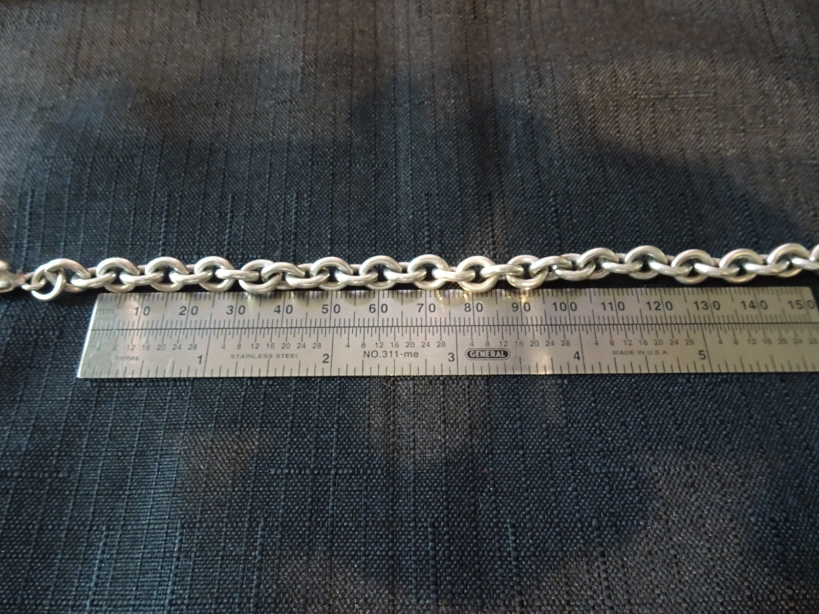 #714 VINTAGE STERLING SILVER MEXICO BRACELET-925–NICE