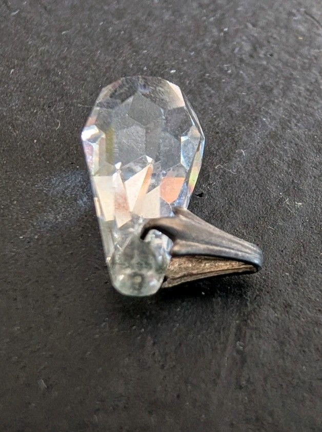 Vintage Cut Crystal Briolette Pendant