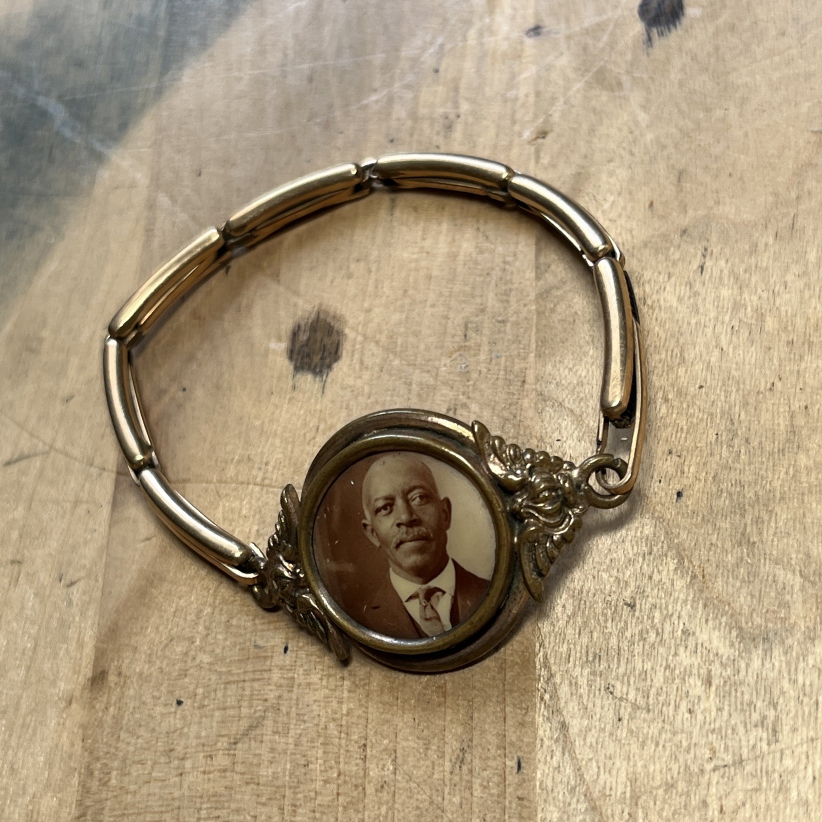Antique Victorian Stretch Bracelet African American Man Circa 1920s — K1