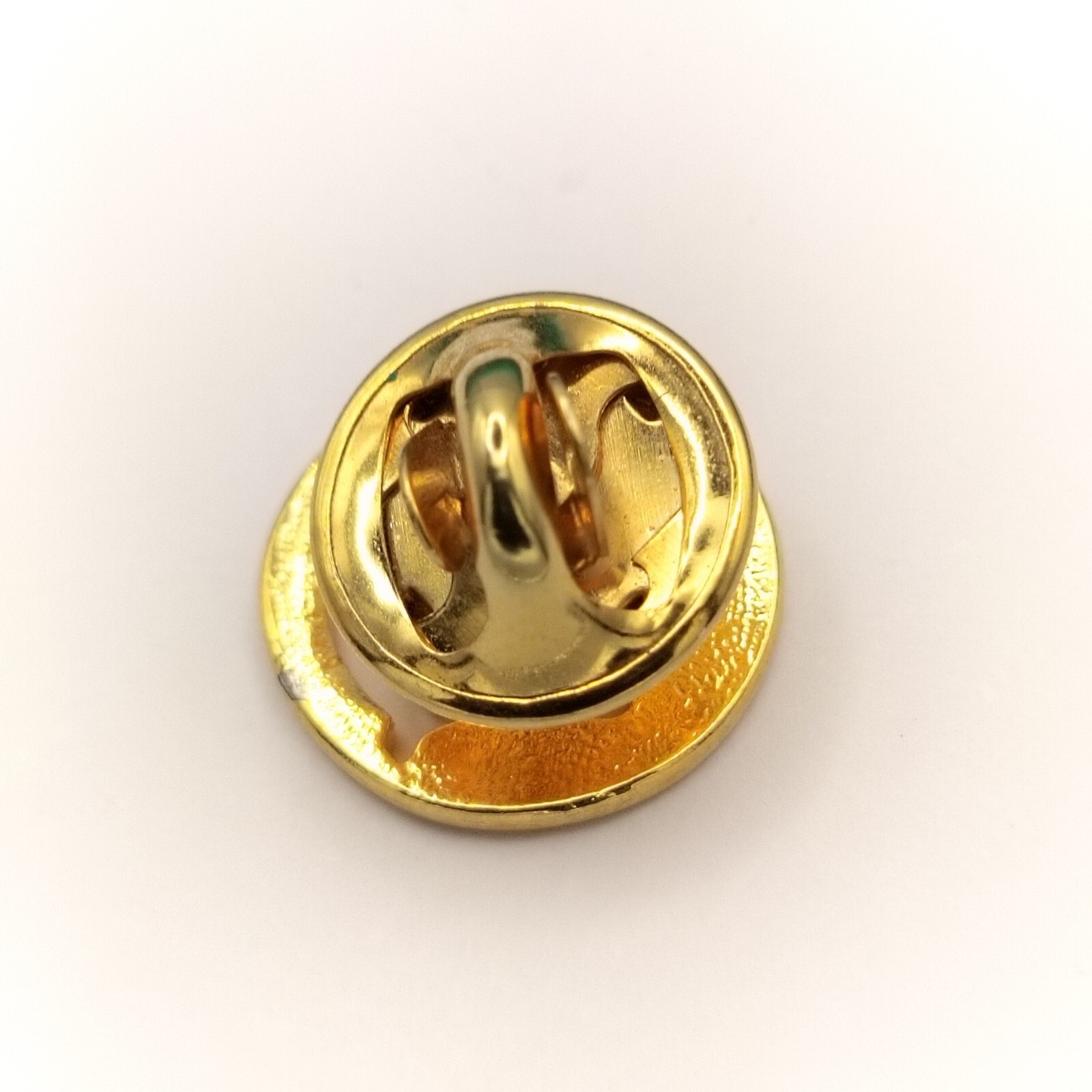 Happy Smile Face Gold Tone Vintage Lapel Pin Hippy Aesthetic