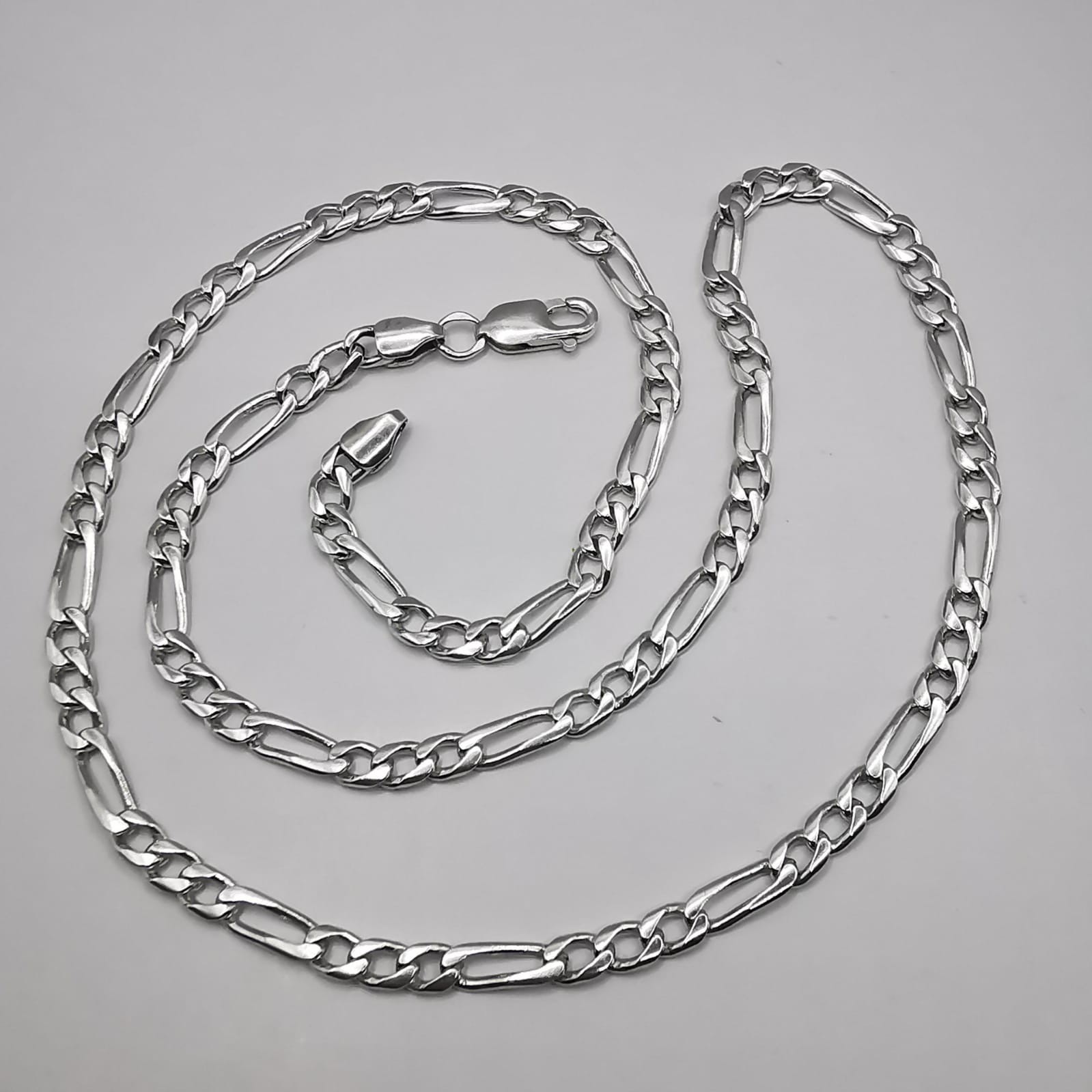 Vintage 925 Sterling Silver Signed Jewelry Chain 22.25in (56.5cm) 0.74oz