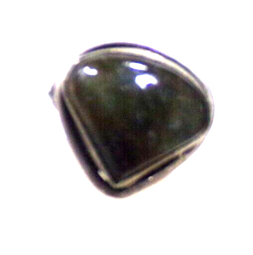 LABRADORITE TRIANGLE SILVER RING SIZE 6 J88CR CL88CR JZ92