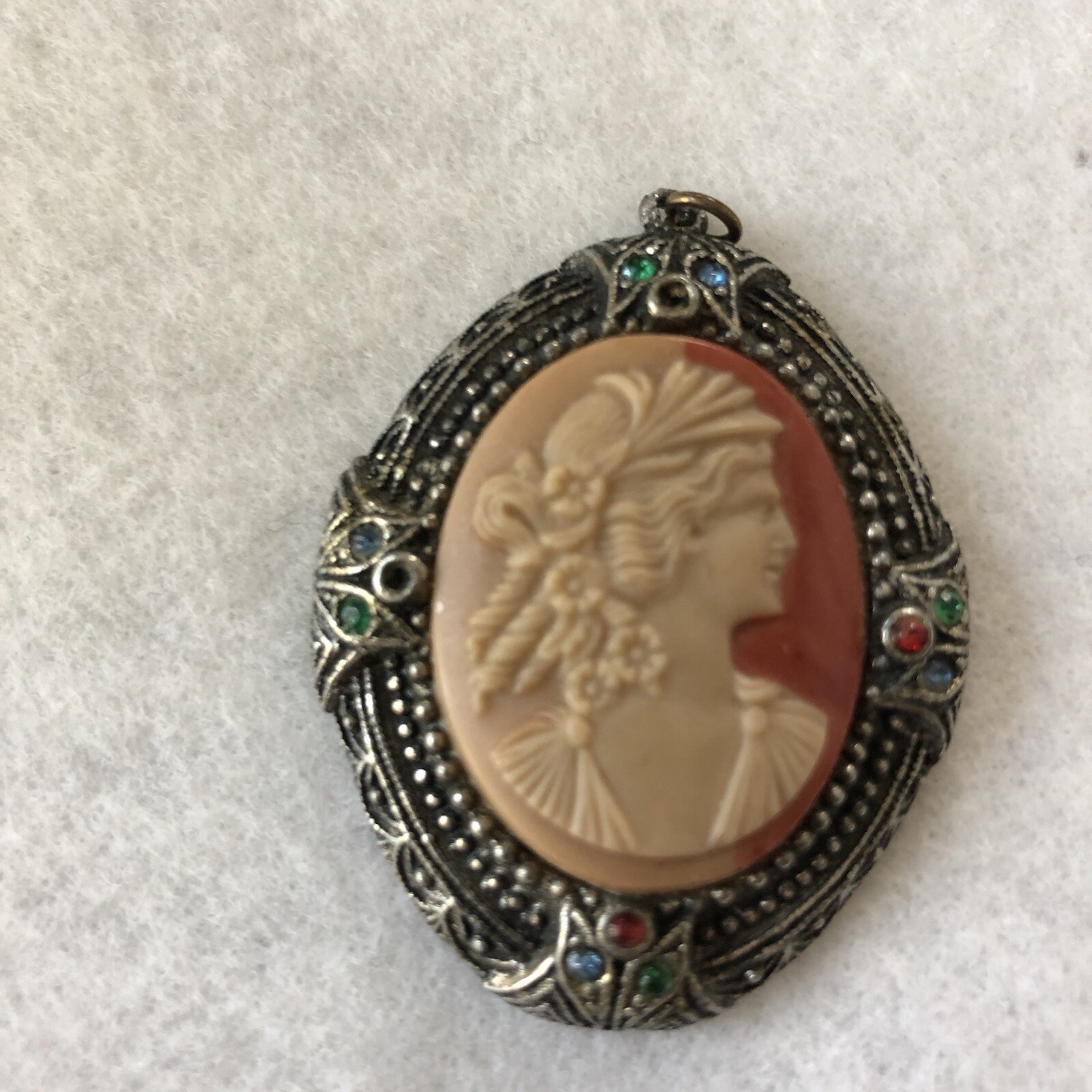 Cameo Pendant New England Glass Works 1930’s