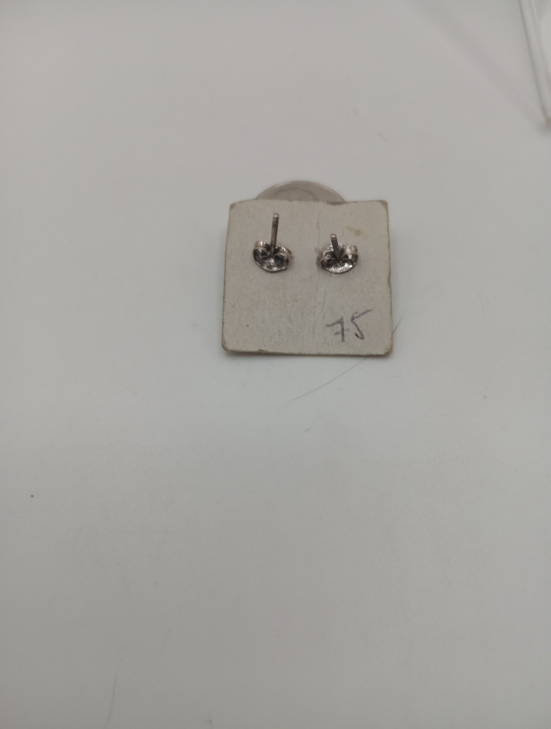 Vintage Sterling Silver South Western Earrings still on Card Native? Small 11mm