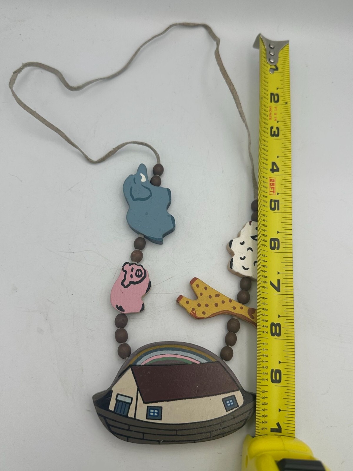 Noah’s Ark Necklace Vintage 90s Handmade by Tenderheart Treasures