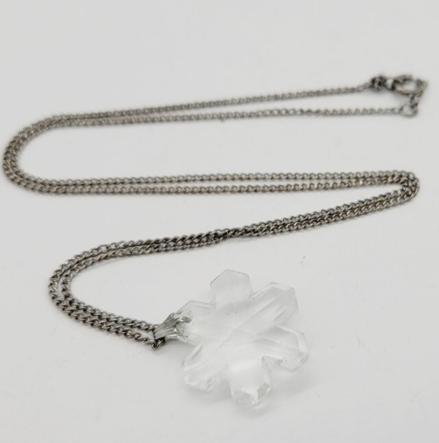 Layered Multi Strand Necklace LOT of 3 Clear Translucent Acrylic Bead Vintage
