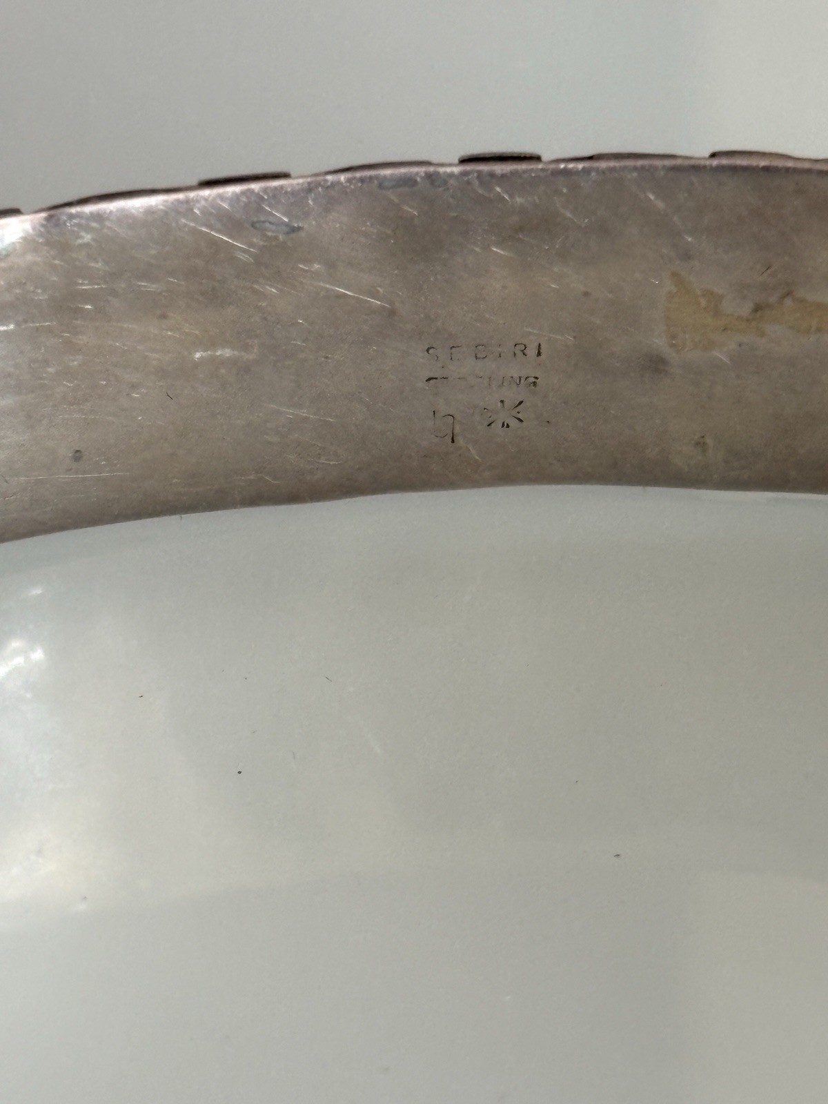 VTG Celia Sebiri Sterling Silver 15″ Necklace Heavy Woven Collar Choker 64 Grams