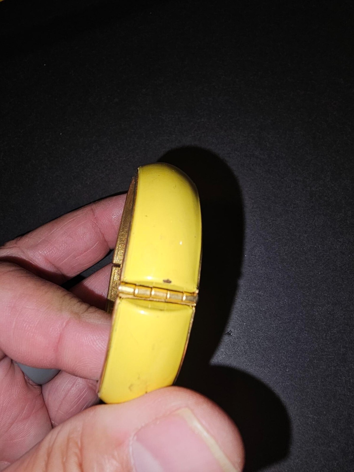 2 vintage bangle bracelets I believe the solid one may be Bakelite but not sure
