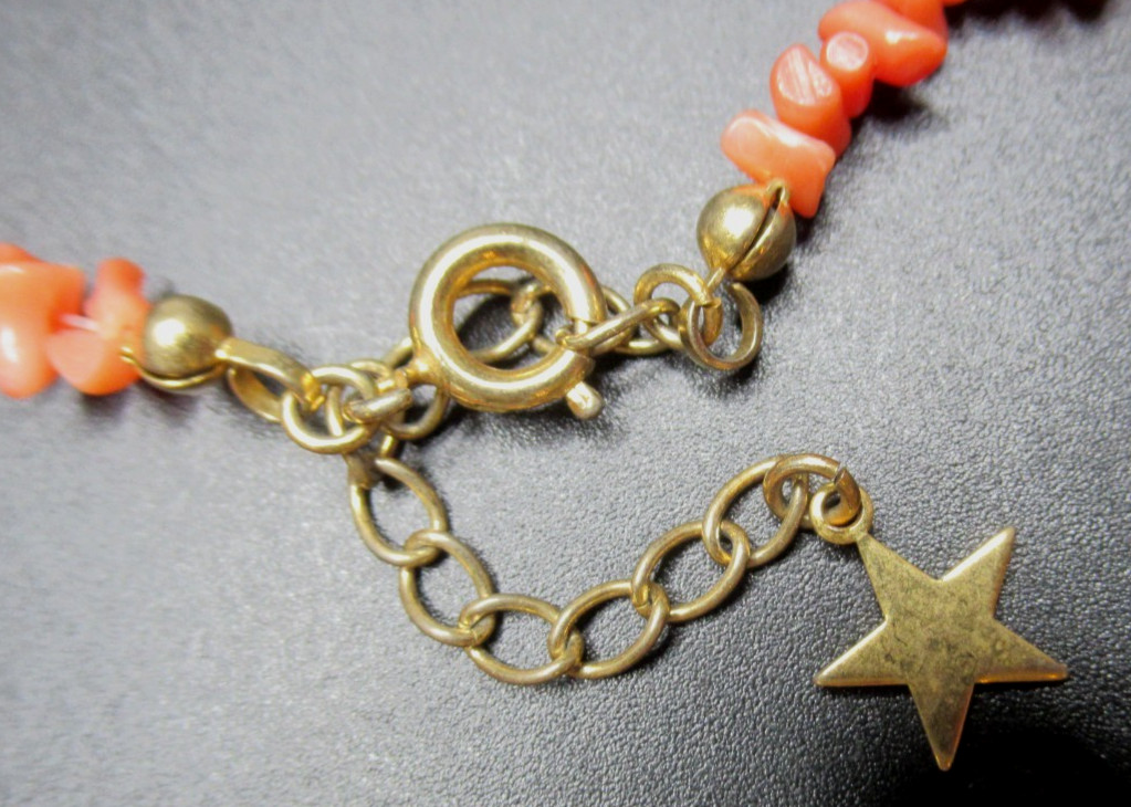 Genuine Coral Branch Vintage Necklace