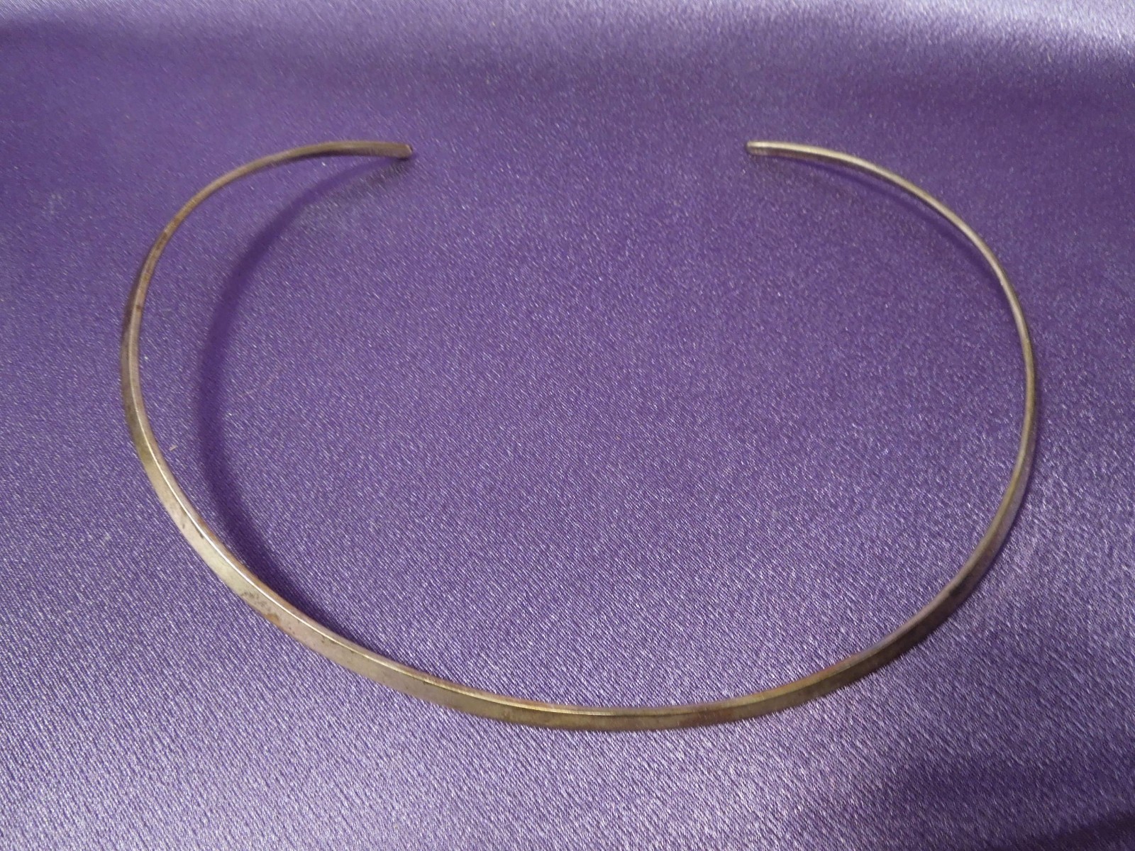 Vintage DOMINIQUE DINOUART DDD Sterling Silver Collar Necklace, 20g Mexico