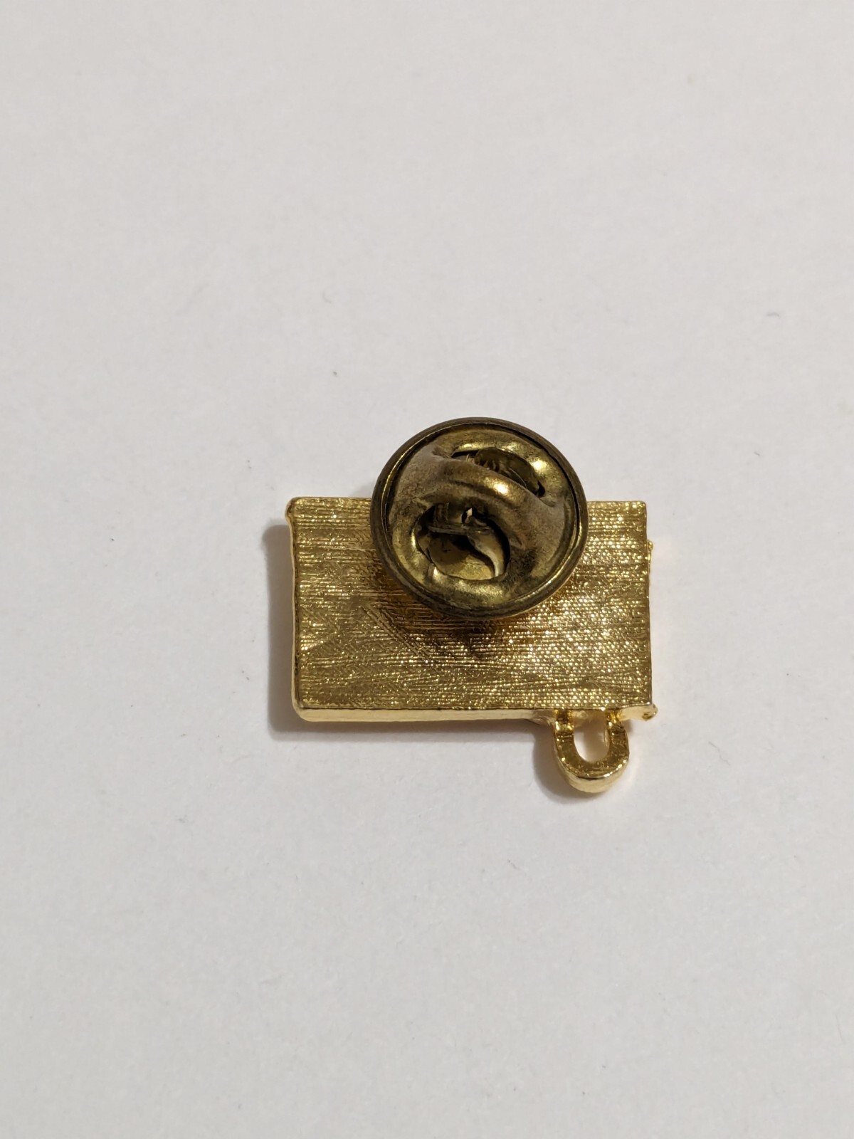 Gold Tone Musical Notes Brooch/Pin With Faux Pearls. 3/4″.