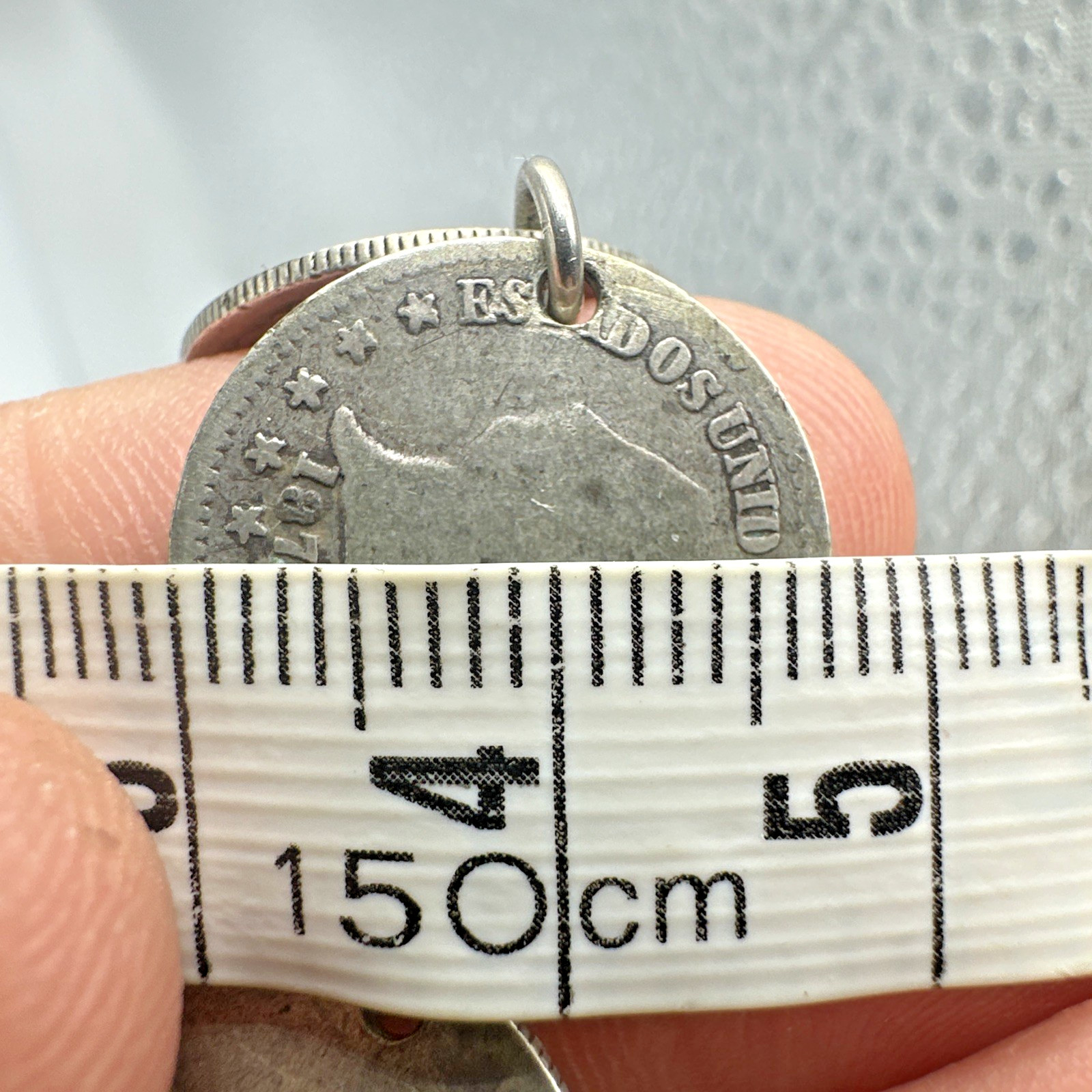 Antique Multinational Coin Link Silver Bracelet Years 1853 – 1903 19g Sz 6.25