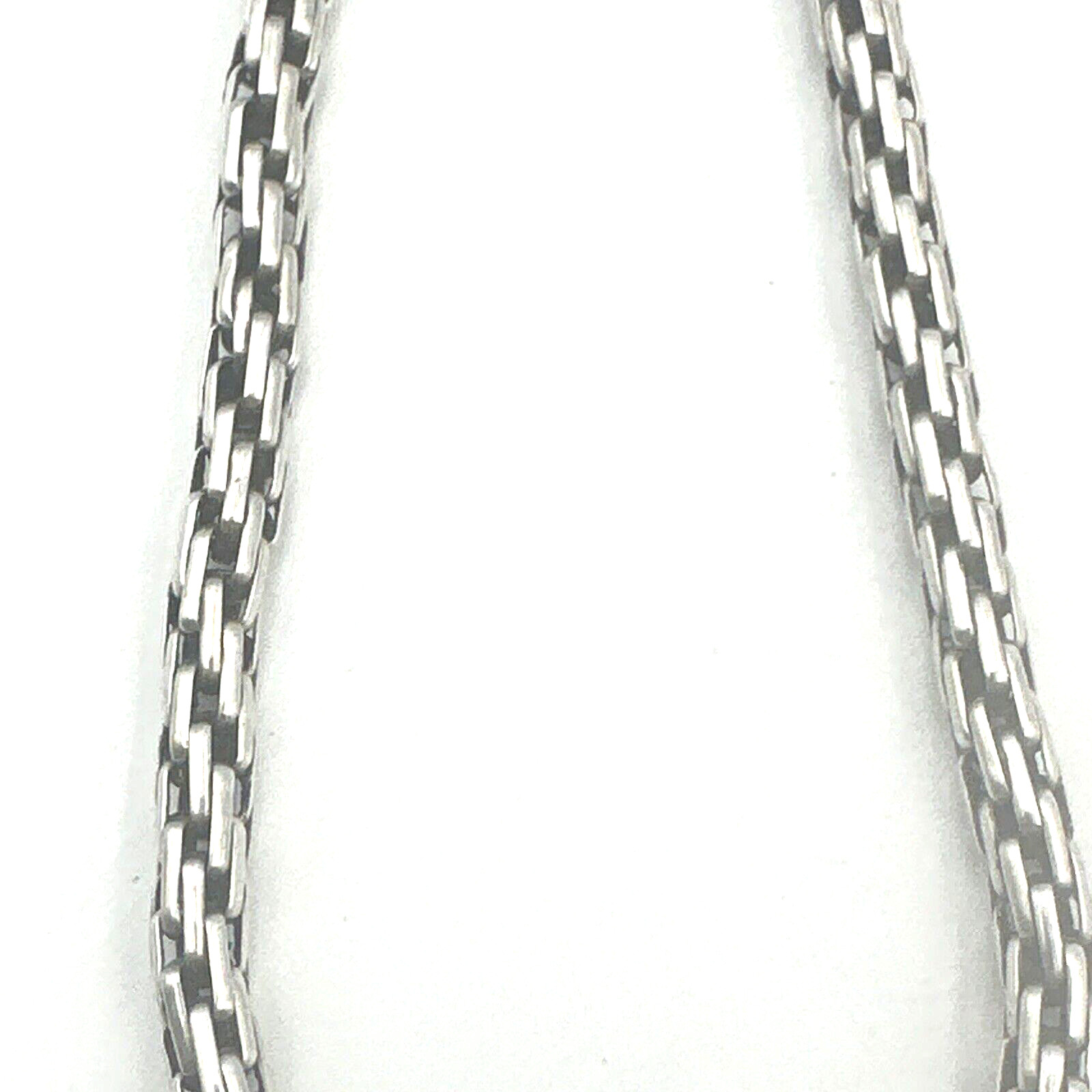 Sterling Necklace 15″ Box Chain Choker Sliding Garnet Silver Pendant 44g Artisan