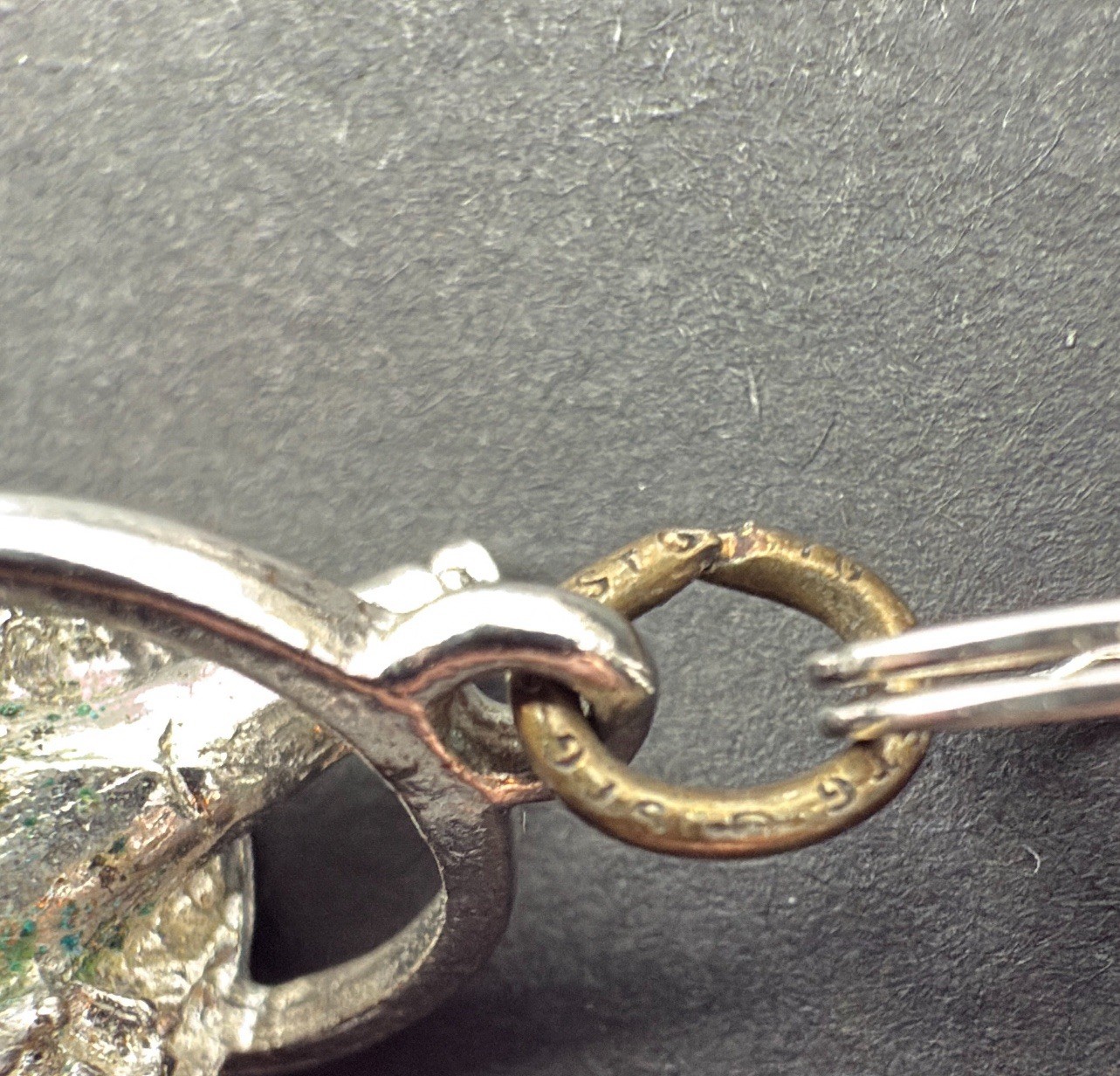 VINTAGE STERLING SILVER CHARM BRACELET Champagne Hat Barrel Grad 32 G 7” J13