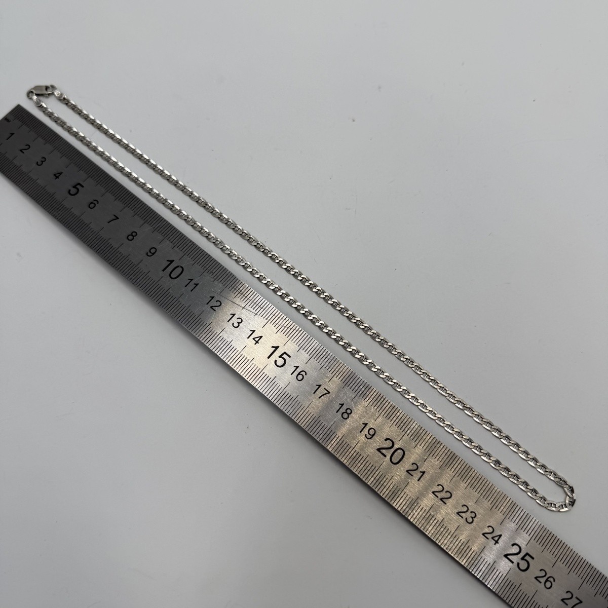 Vintage 925 Sterling Silver Mariner Chain Necklace Anchor Link Unisex 52cm