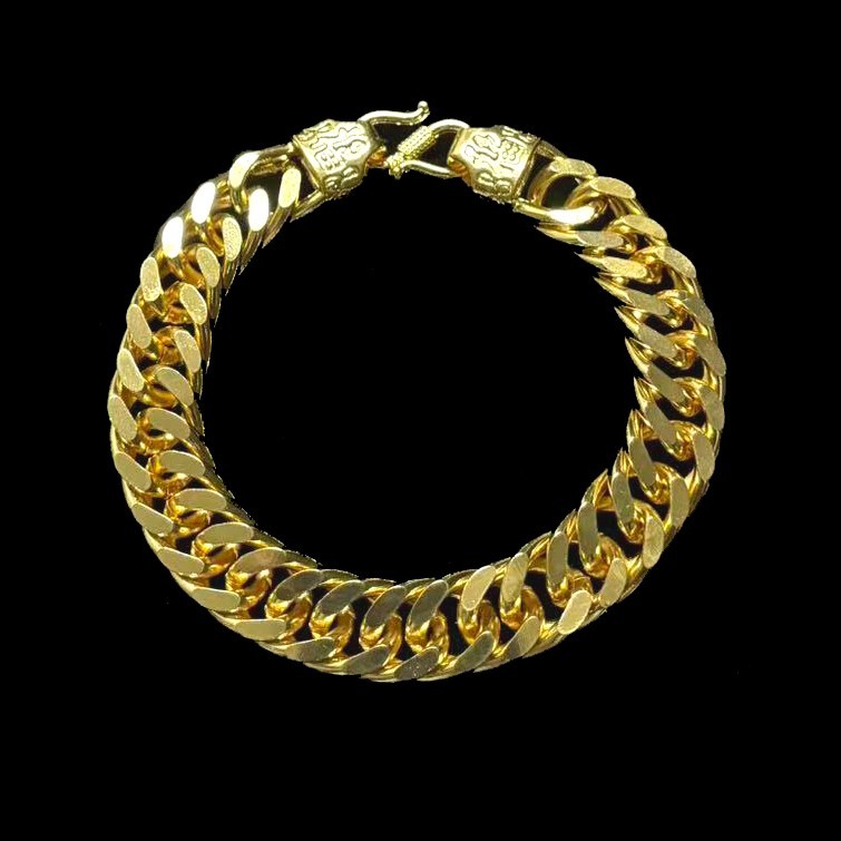 Vintage Bracelet Chain Gold-plated (NOT SURE) marked ‘ 999 ‘, 46.0g, 8.1 inch