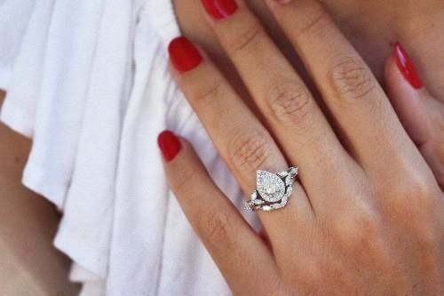 Art Deco Vintage 2.10 Ct White Diamond Engagement Ring Set 925 Sterling Silver