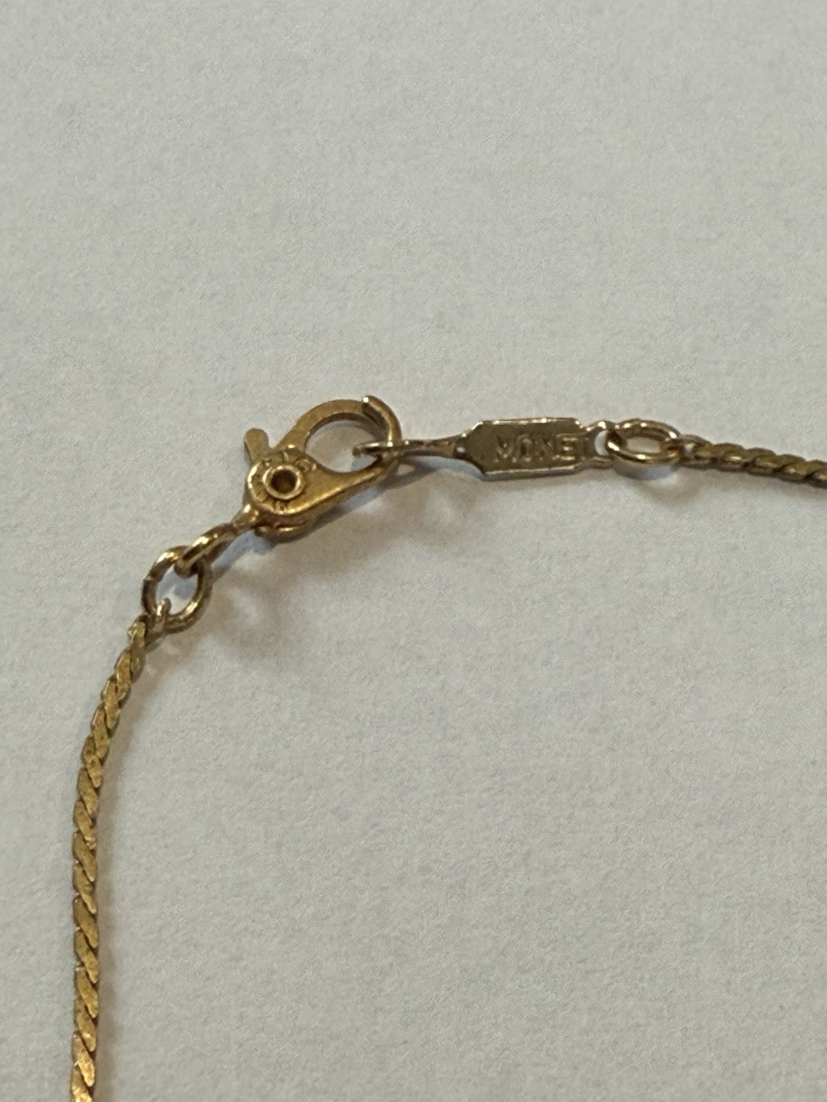 Vintage Monet Gold Tone Chain Bracelet Sister Clasp Signed 6.5″