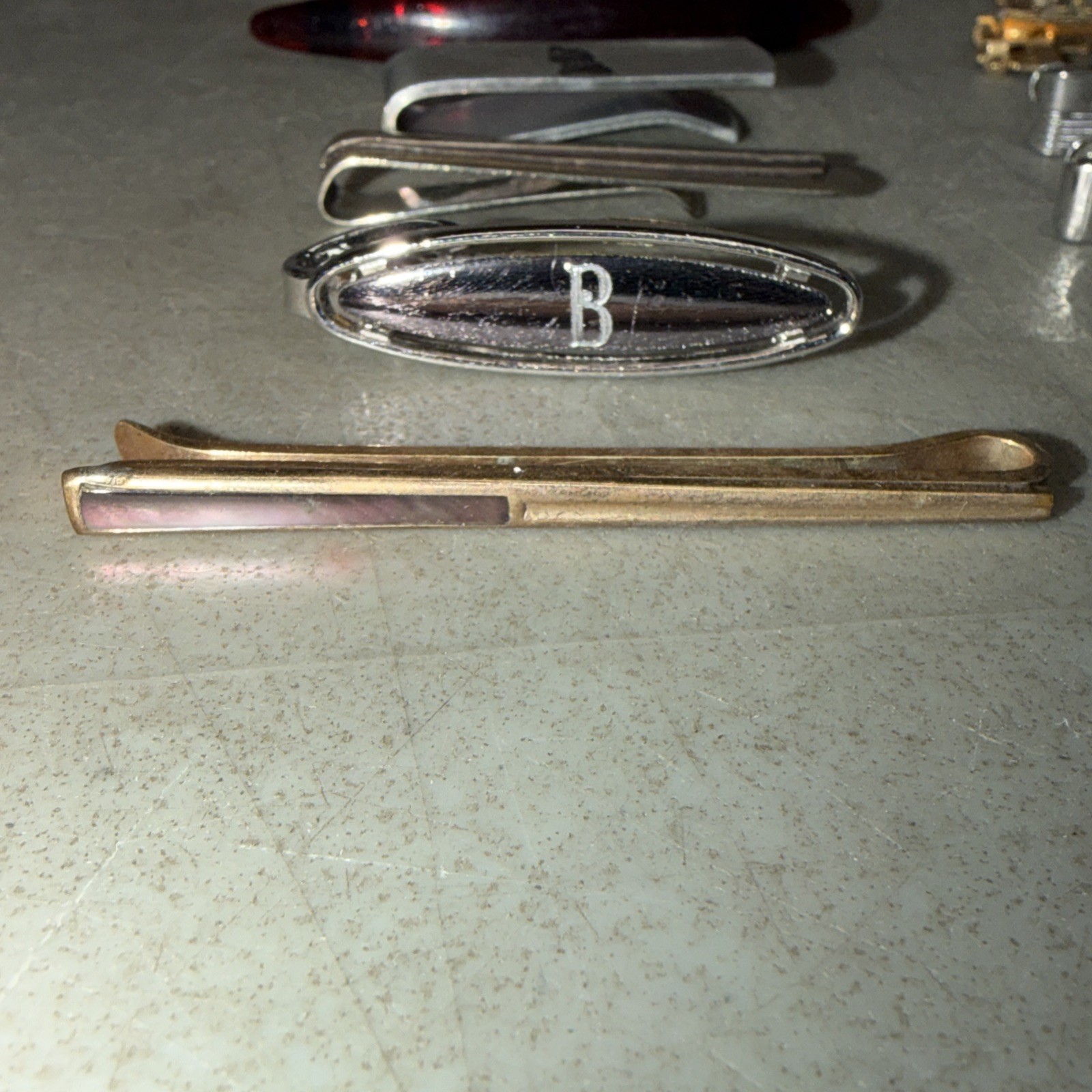 12 Vintage Tie Clips Dante, Swank, Continental & More