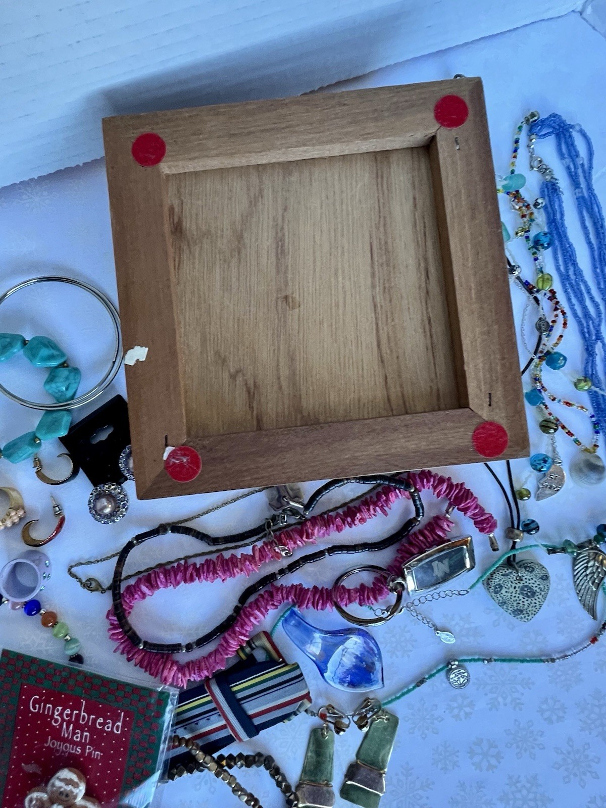 Jewelry Box With Jewelry Lot 1lb 8oz Vtg Ceramic Wood Box Jewelry & More!