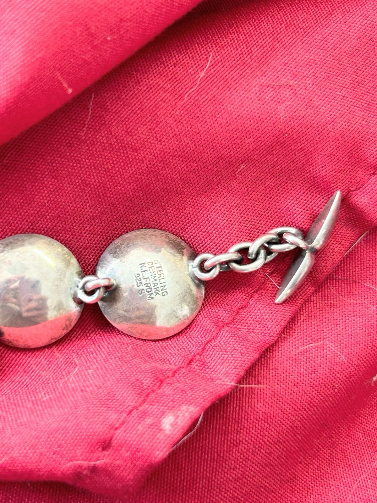 Vintage Sterling Silver NEILS ERIK Denmark Necklace, Choker & Earrings, Signed