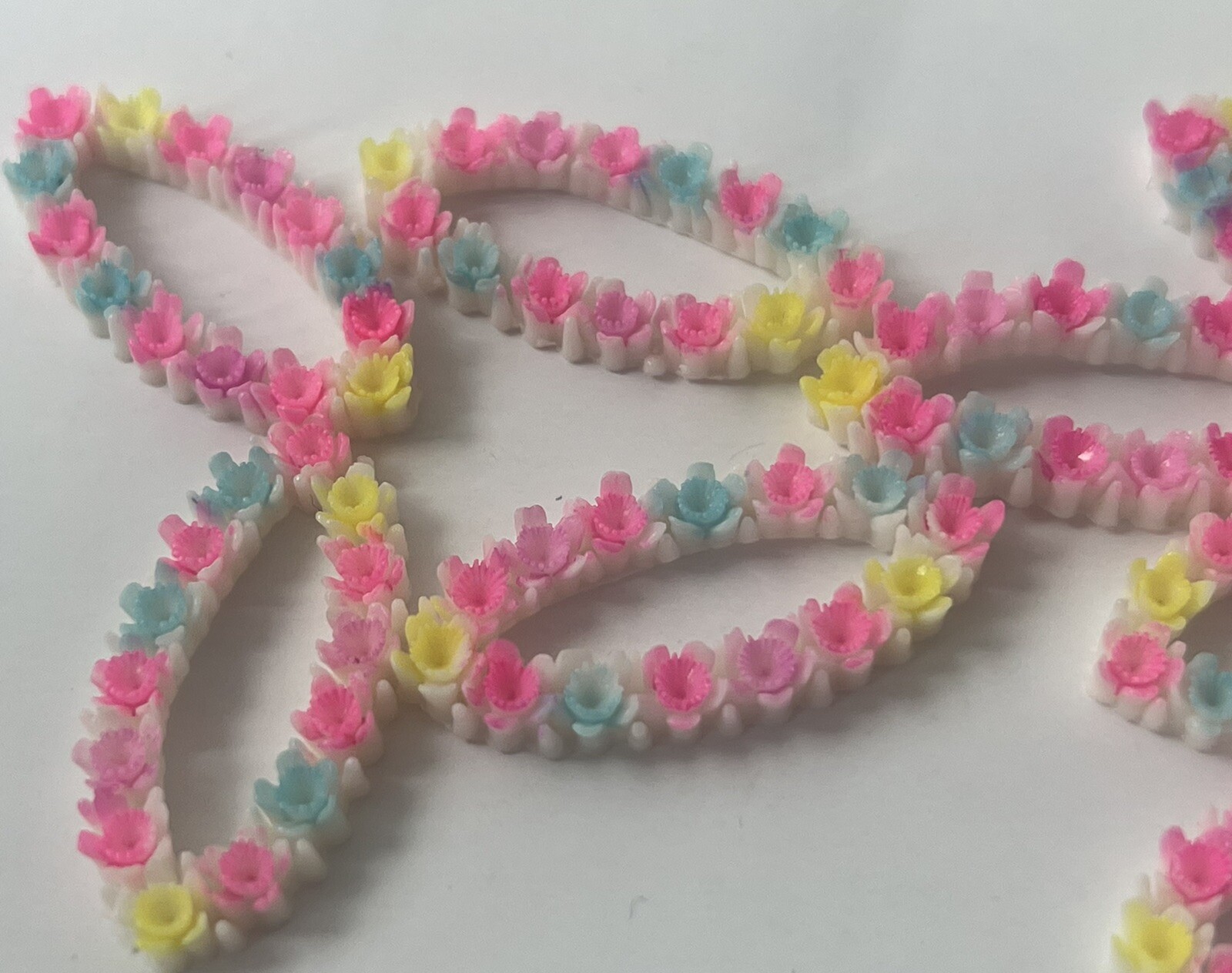 1/1/2 inch vintage Japanese flower oval rings 24 pcs 20.99