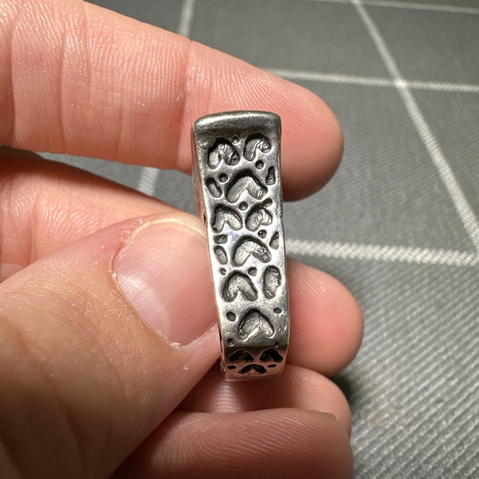 Vintage Dian Malouf 925 14k Statement Ring Size 7.25