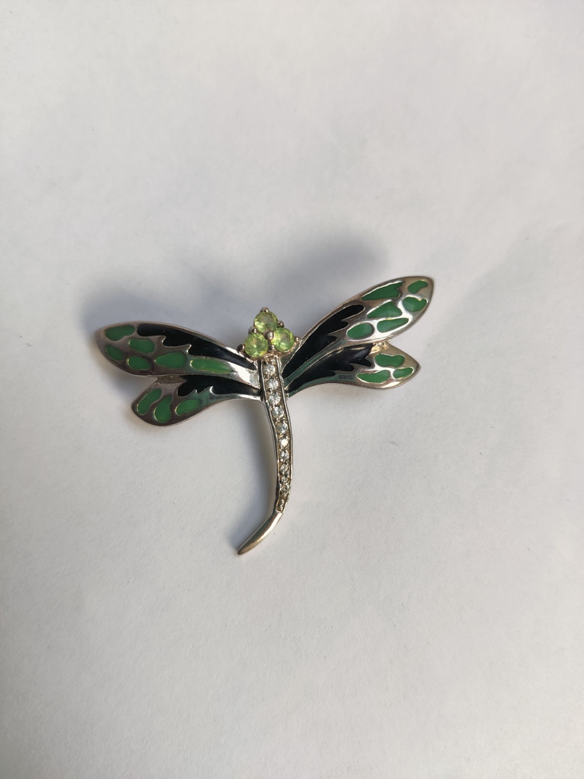 925 Sterling Silver Dragonfly Brooch & Mother of Pearl Bracelet | DBJ & Misaki
