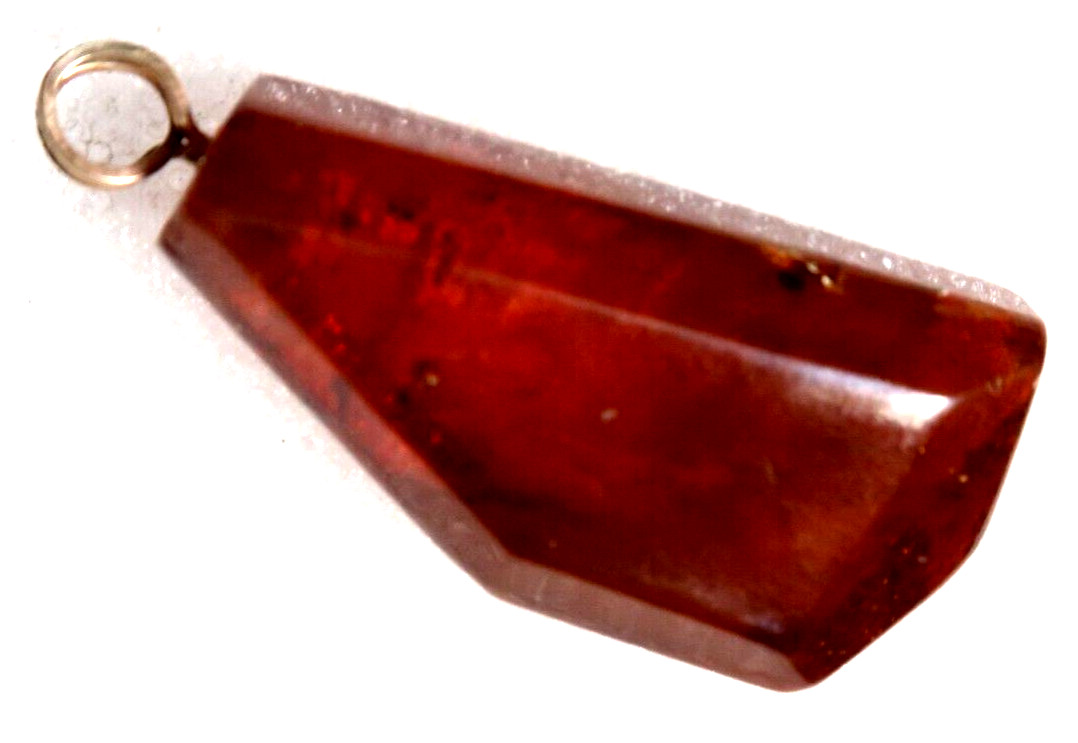 VINTAGE GOLD TONE HONEY COLOR BALTIC AMBER PENDANT …….