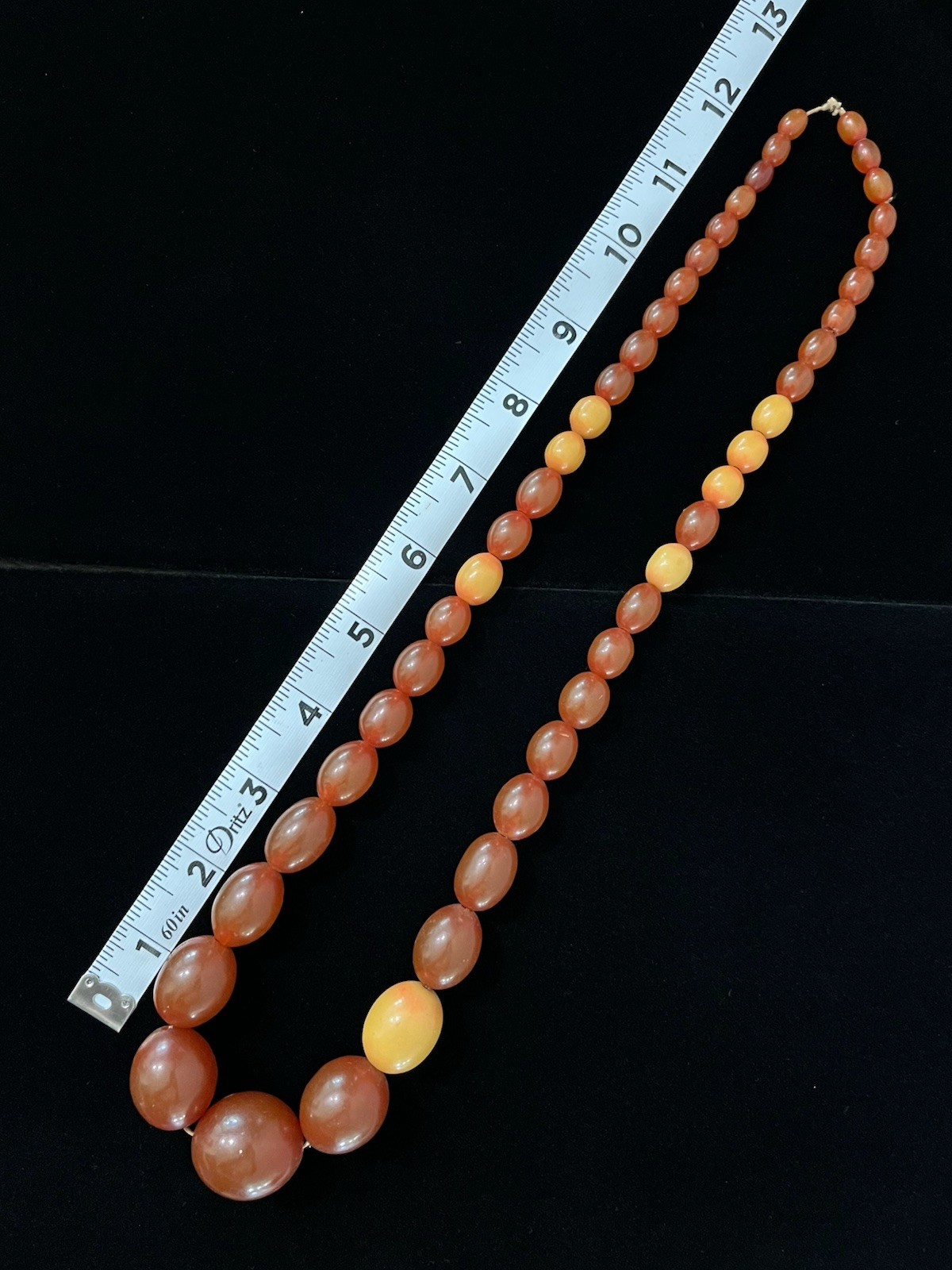 Vintage Estate 1970s Beaded Statement Necklace