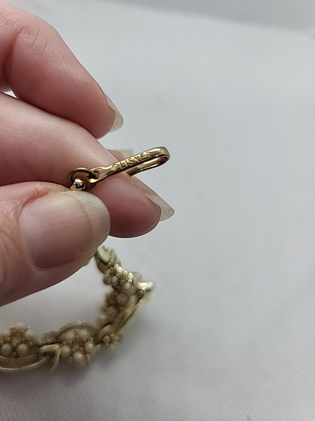 Stunning Vintage Lisner Gold-tone With Rhinestones And Faux Pearls Signed…