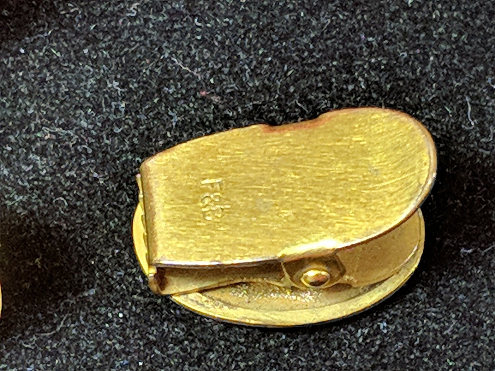 Antique Foster Bailey F & B Tie Clip Estate Engraved Initial Cuff Links Insignia