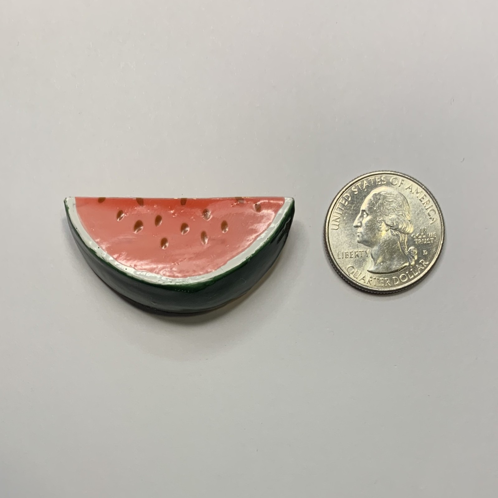 Vintage Original By Robert Enamel Watermelon Slice Brooch Pin