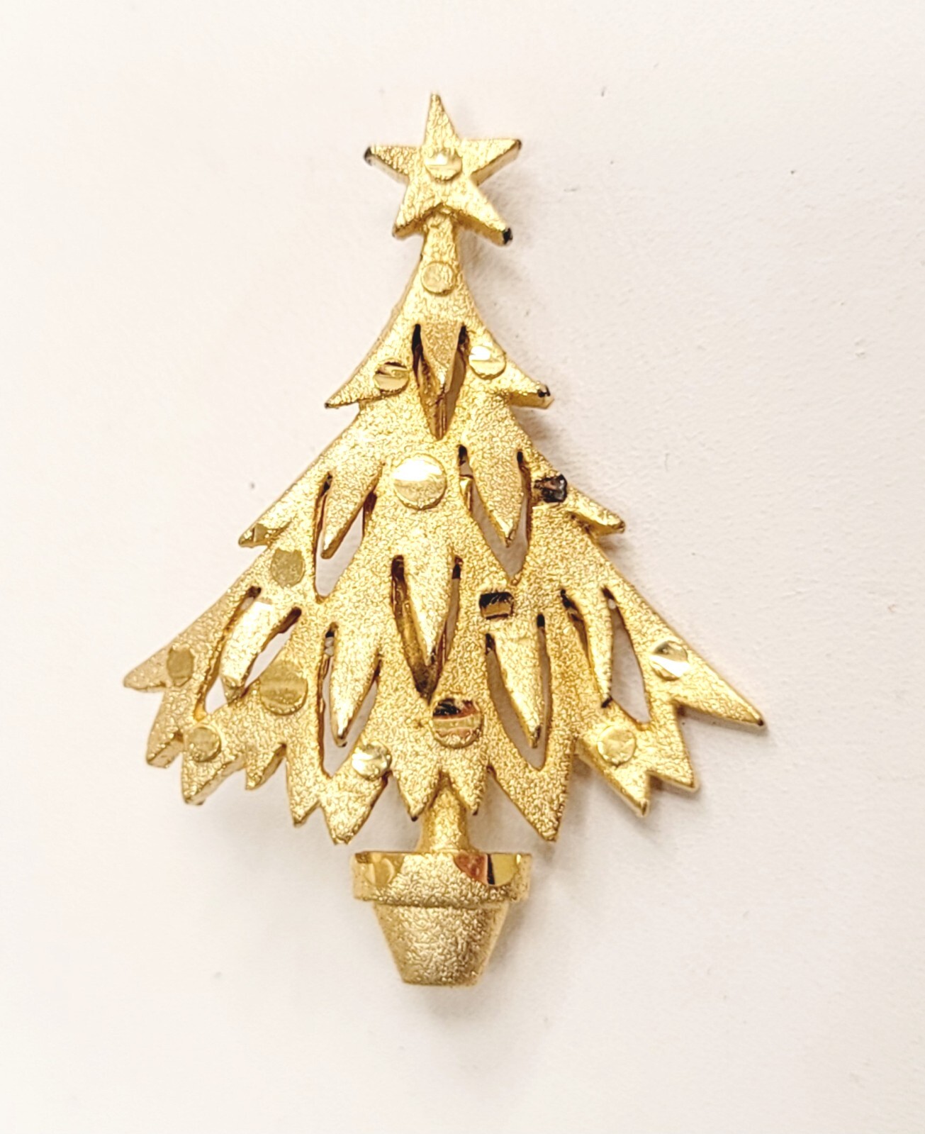 Mamselle Christmas Tree Brooch Vintage Estate Retro Unsigned