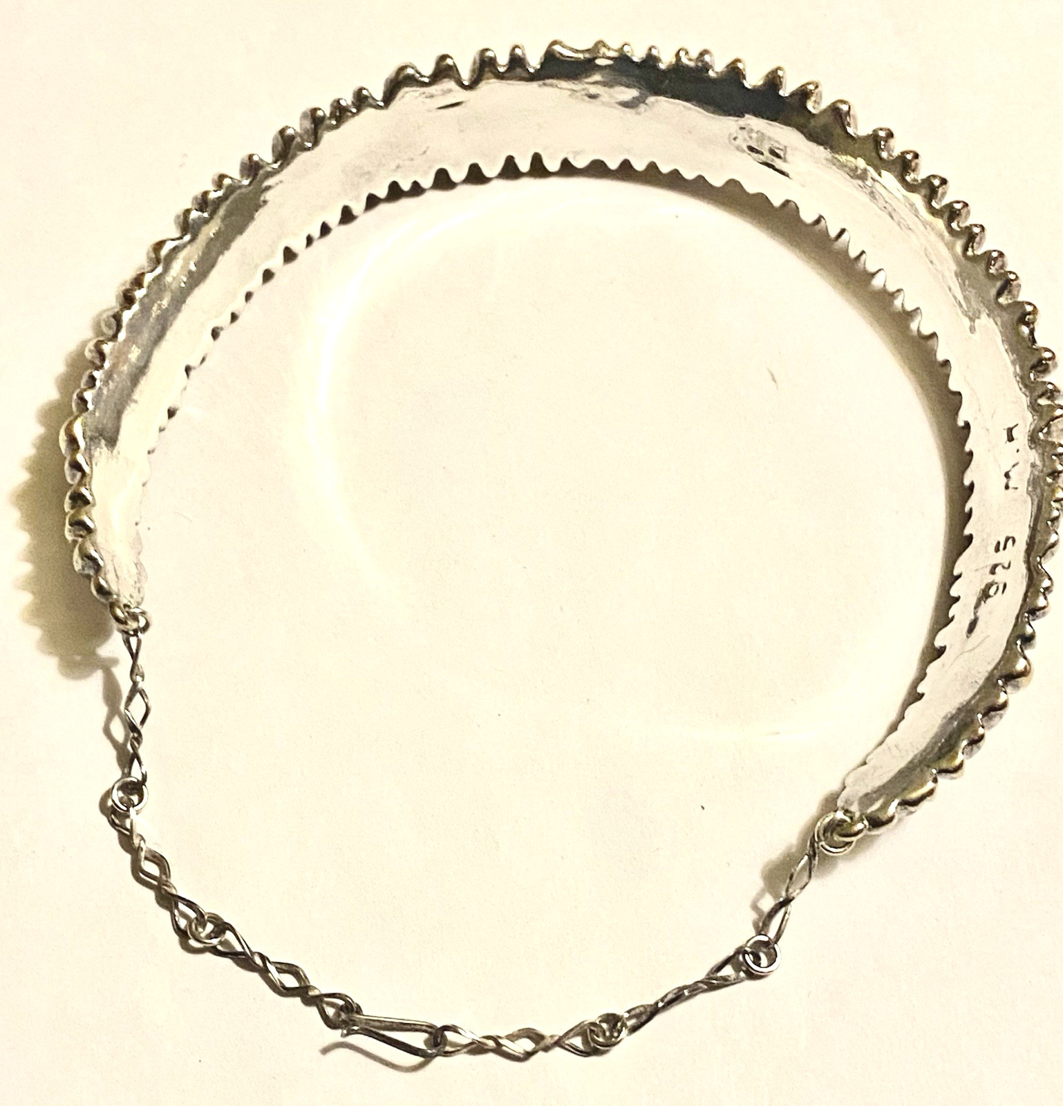 SIGNED M.H. 925 VTG STERLING SILVER VERMEIL CHOKER NECKLACE & EARRINGS~ 64 GR