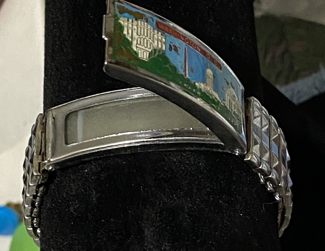 Vintage Photo Hide Bracelet USA Washington DC buildings Monument retro Unisex