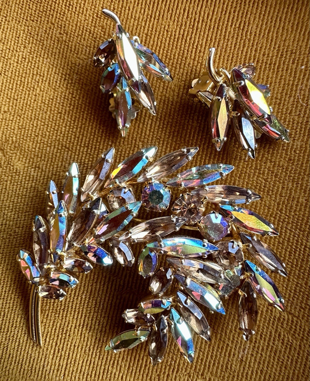 Sherman Brooch And Earrings Set