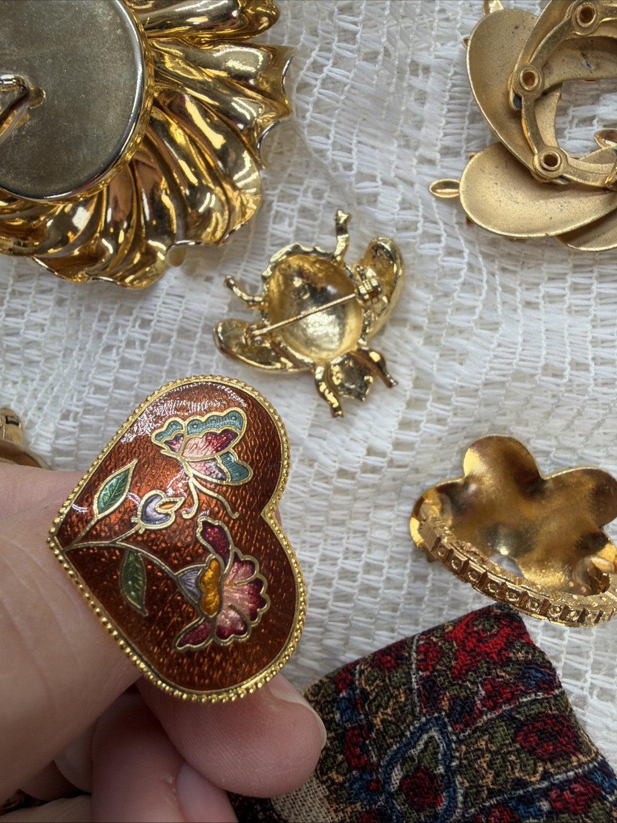 Jewely Lot Estate Scarf Rings Keys Beaded Bag Purse Gloves Pin Dish SEE PICS