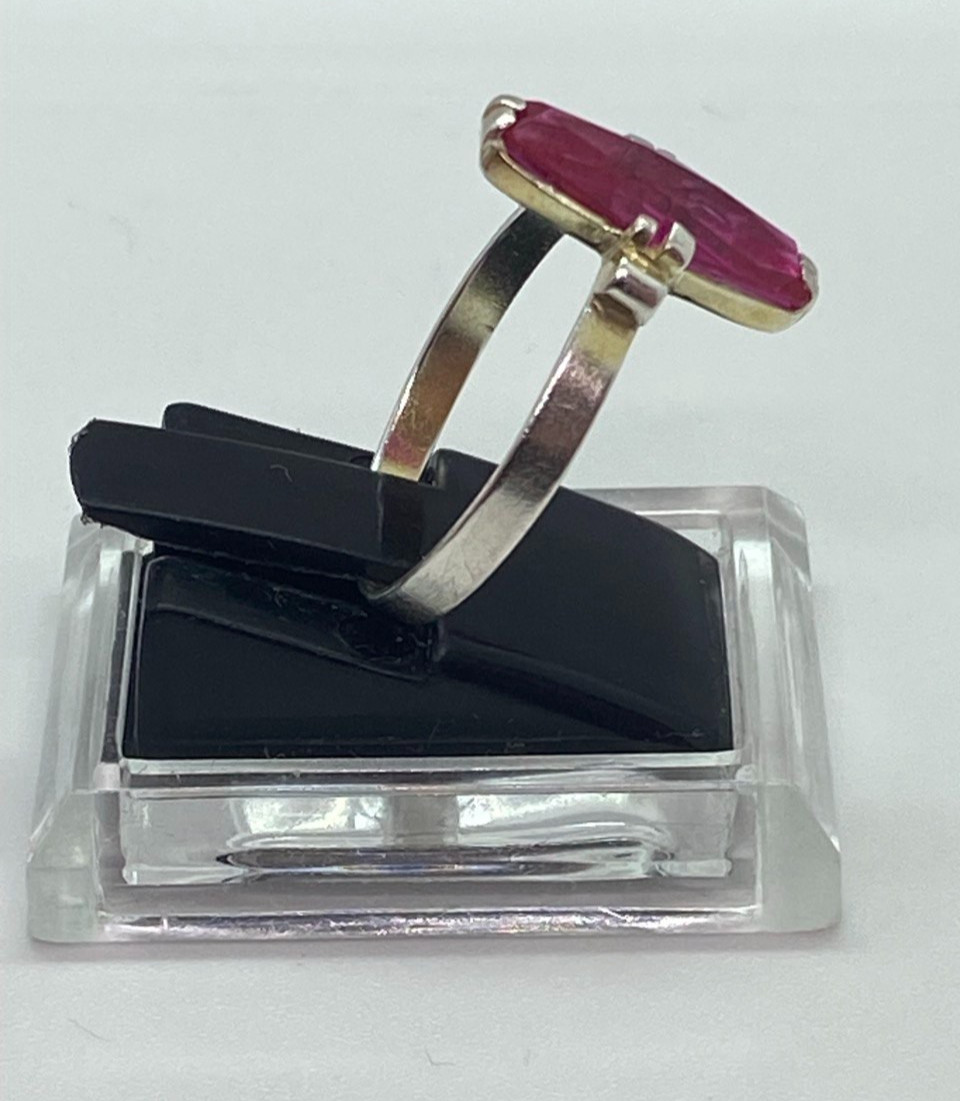 Ring Silver 875 Size 8 . Weight 1.84 g. Soviet Vintage Jewelry USSR