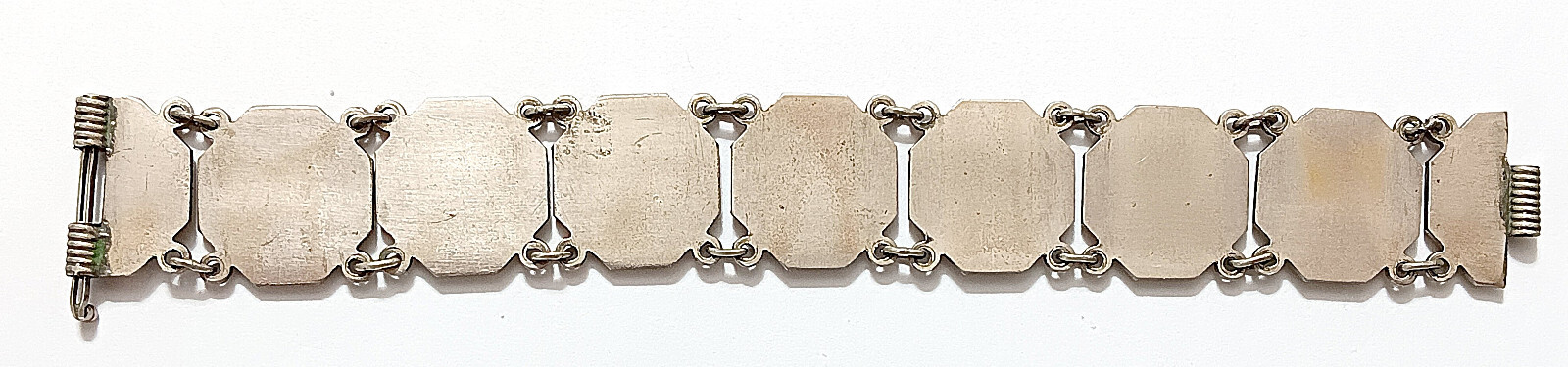 Old Link Bracelet w/ Buildings Scenes etc. of Southeast Asia, Burma?