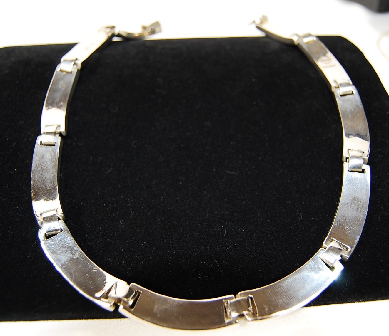 TAXCO Vintage 925 Sterling Silver 16.5″ Multi-Stone Inlay Necklace 114.85g TW