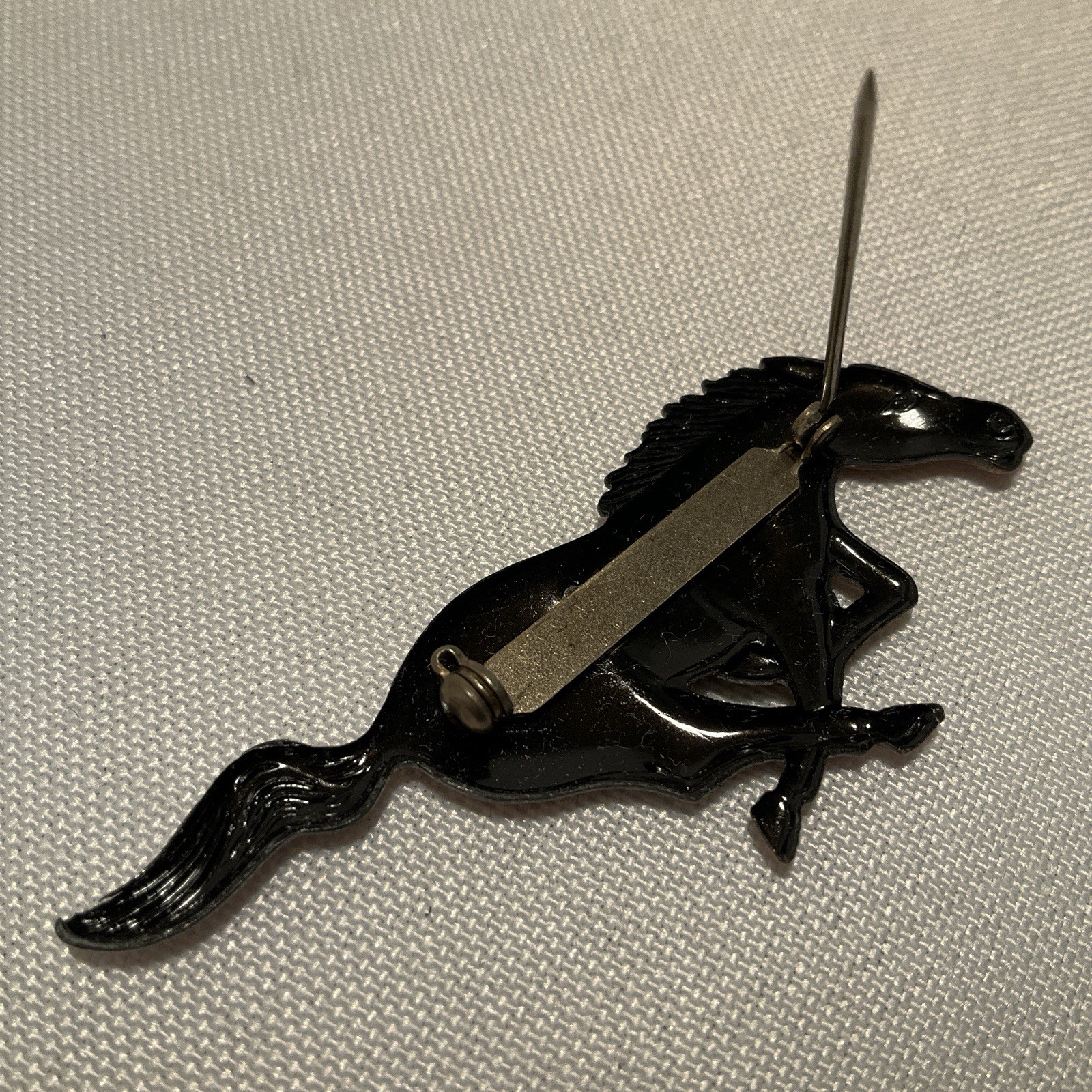 Vintage Equestrian Coppercraft Galloping Horse Brooch Pin Running Vintage