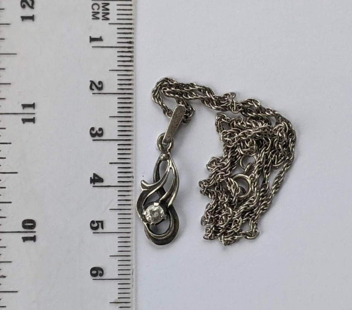 Vintage Soviet USSR Necklace silver 925 ⭐ Сhain 45 cm. Weight 5.88 g.